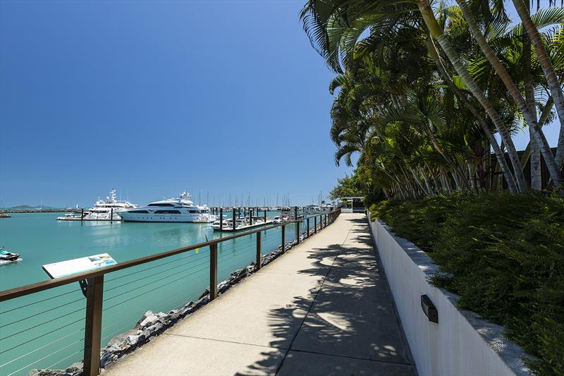 Coral Sea Marina Resort waterfront pathways - photo © Coral Sea Marina Resort