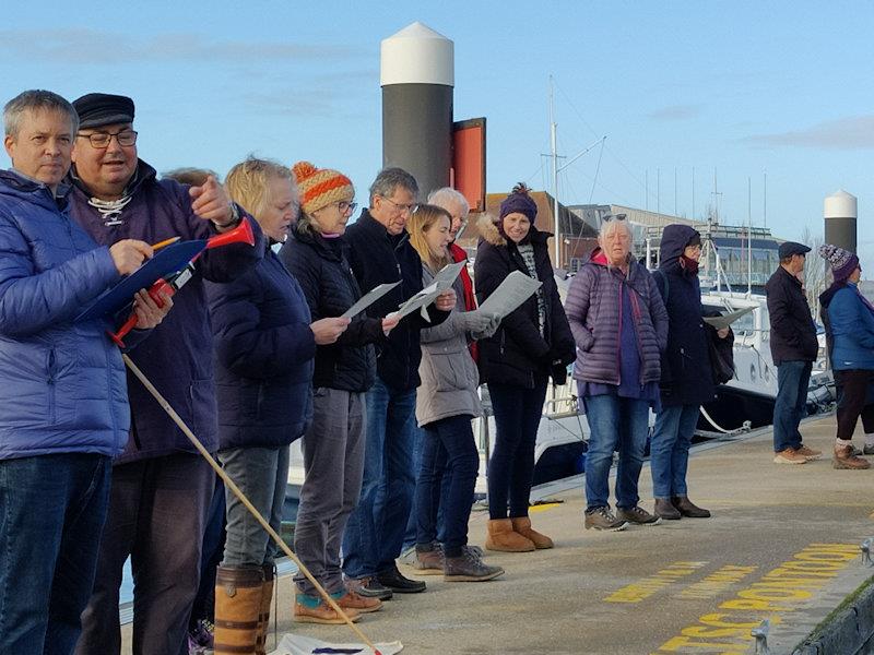 Thee all important choir photo copyright Abby Keighley-Hanson taken at Lymington Town Sailing Club