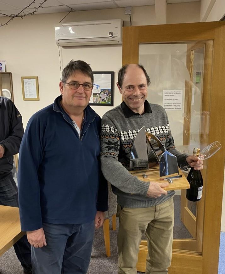 Leigh & Lowton New Year's Day Race 2023 prize winners photo copyright Richard Catchpole taken at Leigh & Lowton Sailing Club
