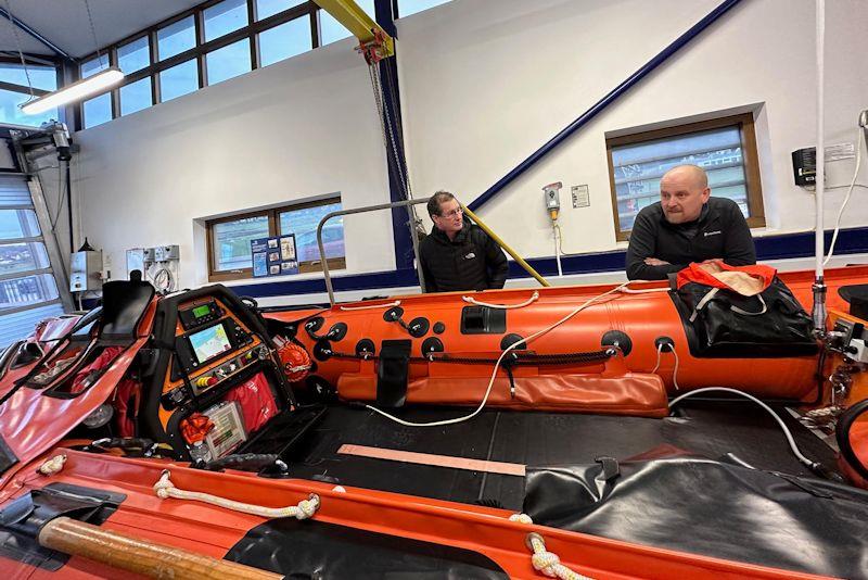 Pwllheli Sailing Club members visit RNLI photo copyright Nick Smith taken at Pwllheli Sailing Club