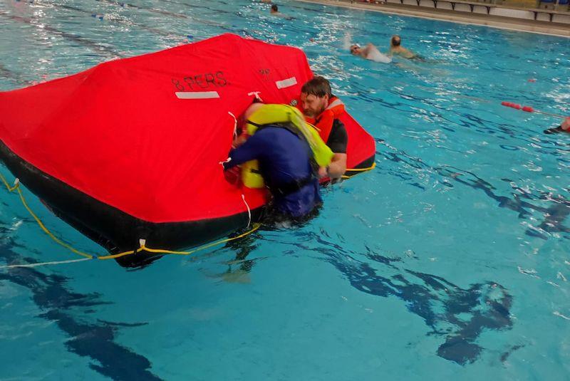 Pwllheli Sailing Club members undertake World Sailing Offshore Personal Safety and Sea Survival training - photo © Nick Smith