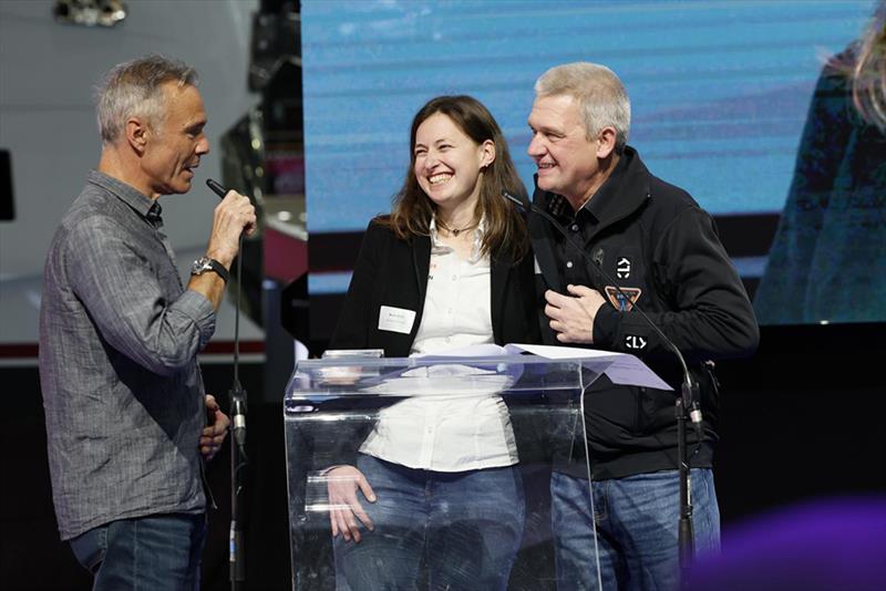 Laudator Hannes Jaenicke, Marion and Norbert Sedlacek Koch - photo © Messe Düsseldorf / Constanze Tillmann