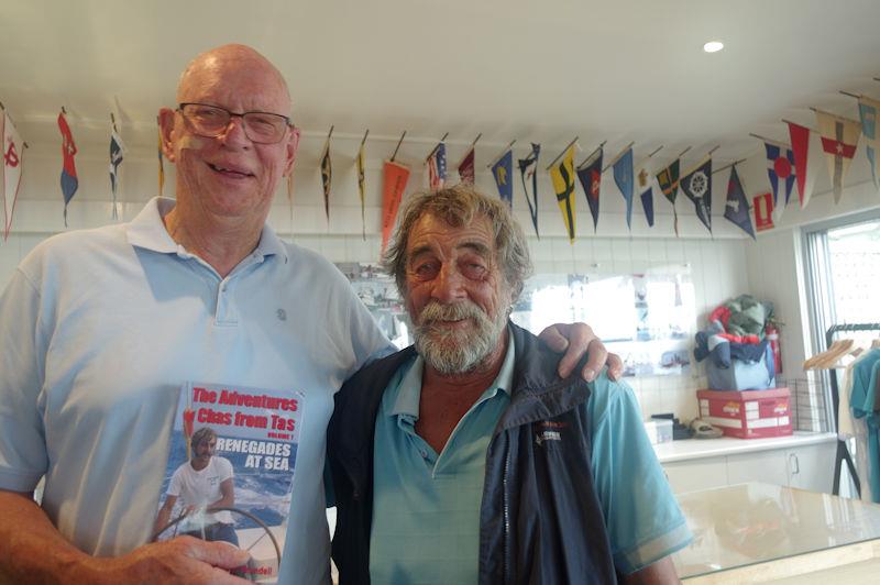Ocean Racers in Metung: Alistair McRae, of Whangarei, New Zealand, who raised on Kialoa III, with Charles Blundell, of Birches Bay, Tasmania, whose career as a professional sailor included the Kialoa yachts photo copyright Jeanette Severs taken at Metung Yacht Club
