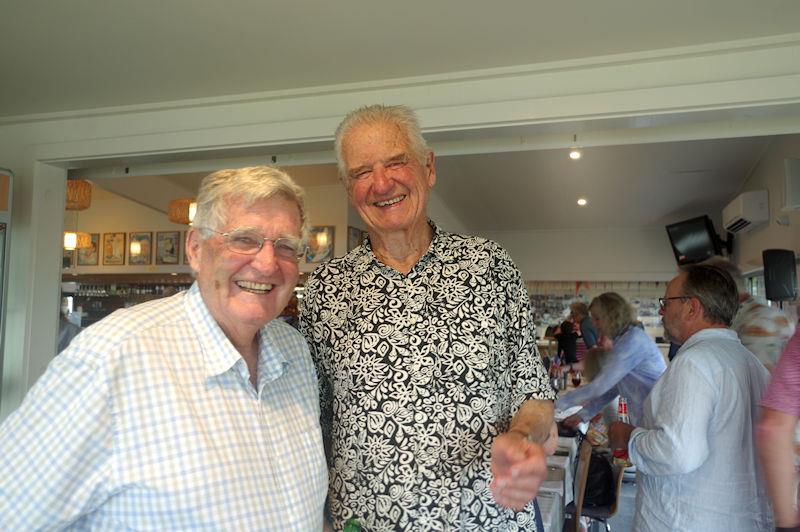 Ocean Racers in Metung: MYC member Ian Smith with Dr Michael Greenaway, who raced on Kialoa III, IV and V photo copyright Jeanette Severs taken at Metung Yacht Club
