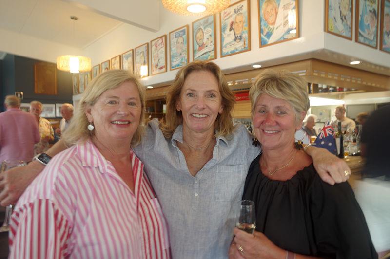 Ocean Racers in Metung: MYC members Wendy Bull and Robyn Kanat with Jane Richardson, of Hobart, Tasmania photo copyright Jeanette Severs taken at Metung Yacht Club
