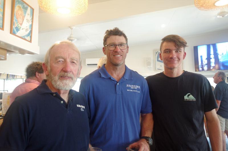 Ocean Racers in Metung: Rick Rupert, of Seal Beach, California, who sailed on Kialoa I, II, III, IV, with MYC members Dean and Wayne Smith photo copyright Jeanette Severs taken at Metung Yacht Club