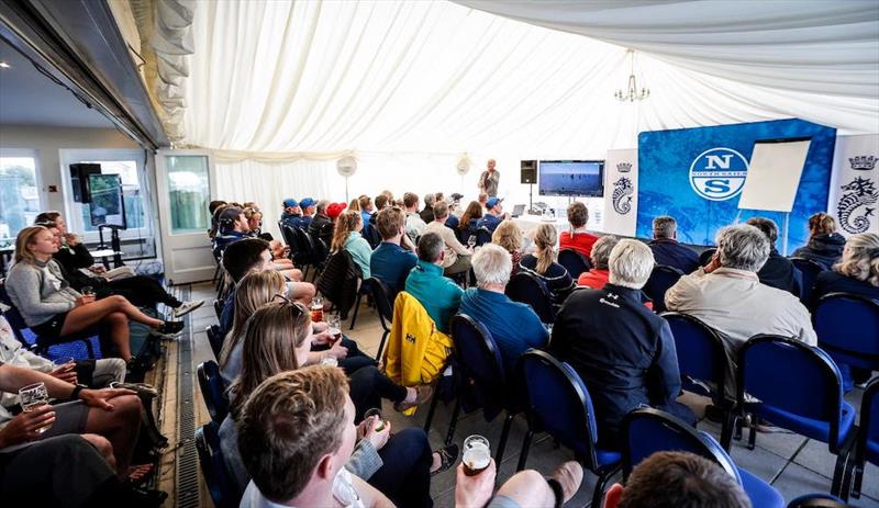 Video debriefs after racing at the RORC Cowes Clubhouse - photo © Paul Wyeth / pwpictures.com