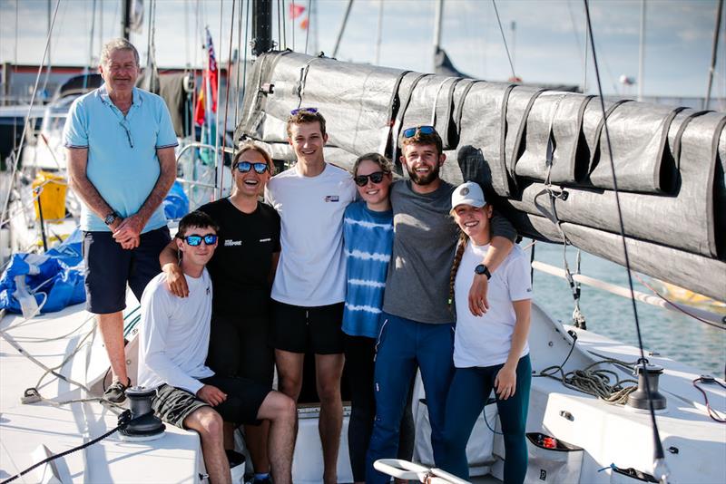 Bill Edgerton with the 2022 Griffin Graduates - photo © Paul Wyeth / RORC