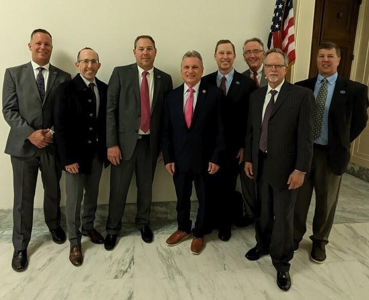 AIWA board members from BoatUS, NMMA, and other representatives from shipyards and dredging companies met with and Rep. Buddy Carter (GA) (5th from R) to focus on ensuring safe navigation on the Intracoastal Waterway photo copyright BoatUS taken at 