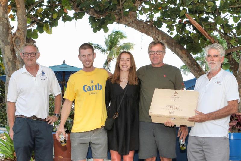 Chris Haycraft and team on his Corsair F31R Ting a Ling 2 collect 1st place in Performance Multihull class photo copyright Ingrid Abery / www.ingridabery.com taken at Royal BVI Yacht Club