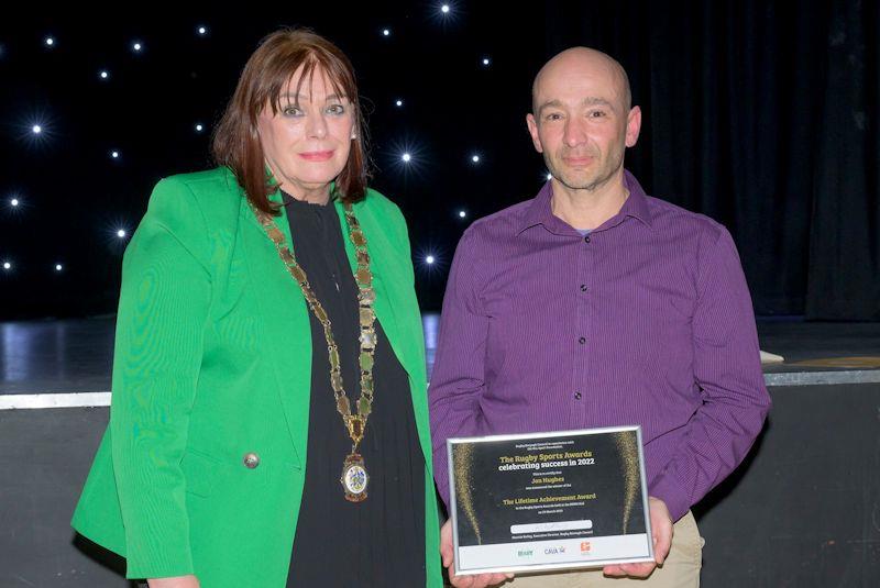 DWSC volunteer Jon Hughes wins Lifetime achievement Award - Rugby Sports Awards 2022 - photo © Rugby Sport and Leisure