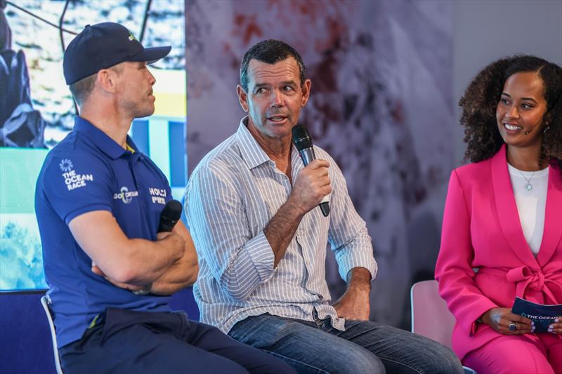 The Ocean Race 2022-23 - 18 April 2023. The Ocean Race Summit in Itajaí. Kevin Escoffier, Skipper Team Holcim PRB & Torben Grael, Olympic & Ocean Race sailing Champion photo copyright Sailing Energy / The Ocean Race taken at 