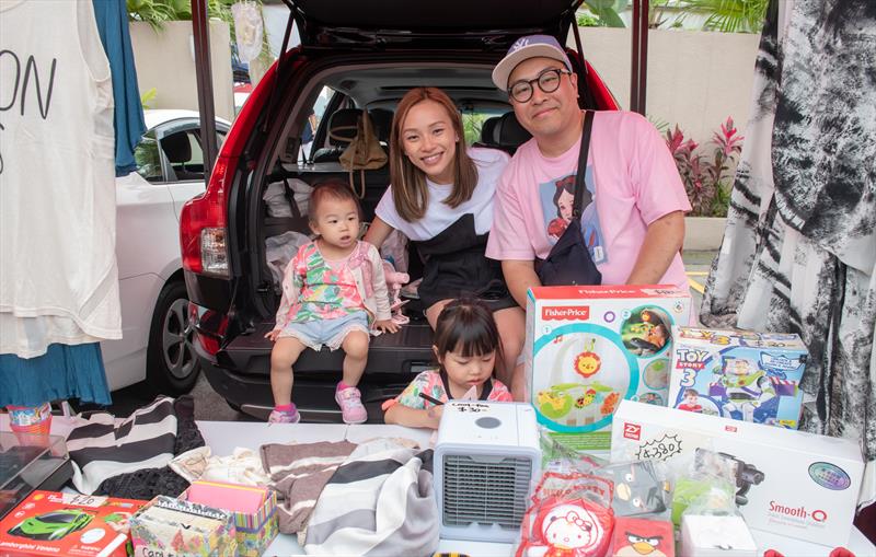 Car boot sale at Hebe Haven Yacht Club - photo © Herman NG