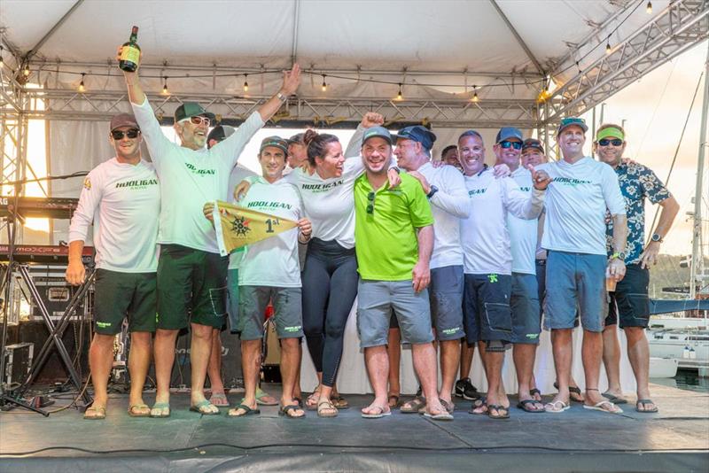 Plenty of fun at the English Harbour Rum Race Day prize giving at Antigua Sailing Week 2023 - photo © Visual Echo