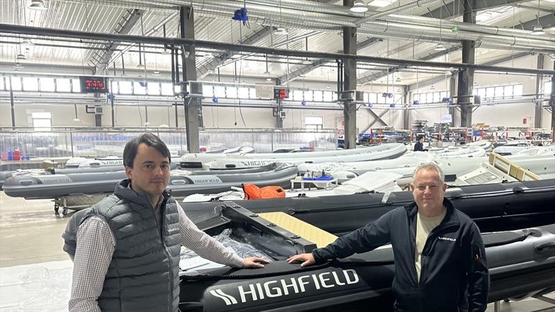CEO Julien Carussi and Highfield Boats Australia Peter Pembroke - photo © Highfield Boats