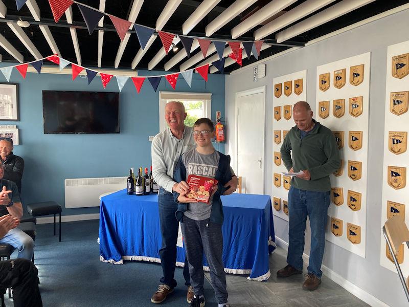 Nayth Kuklam winner of special endurance prize during the Border Counties Midweek Sailing at Budworth photo copyright Dave Thomas taken at Budworth Sailing Club