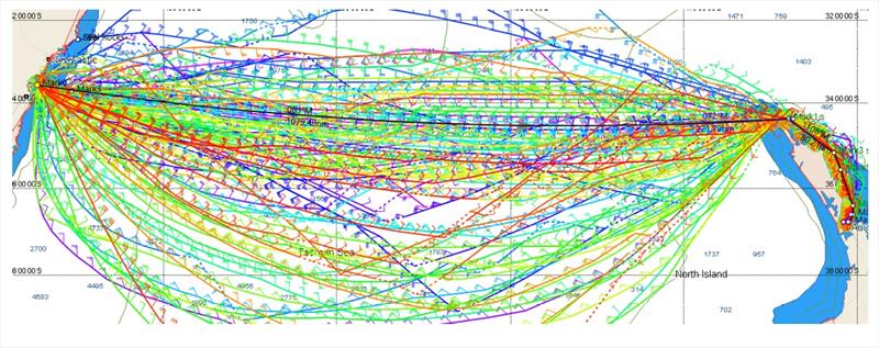 Sydney to Auckland Ocean Race - Maxi Weather Route photo copyright Sydney to Auckland media taken at Royal Prince Alfred Yacht Club