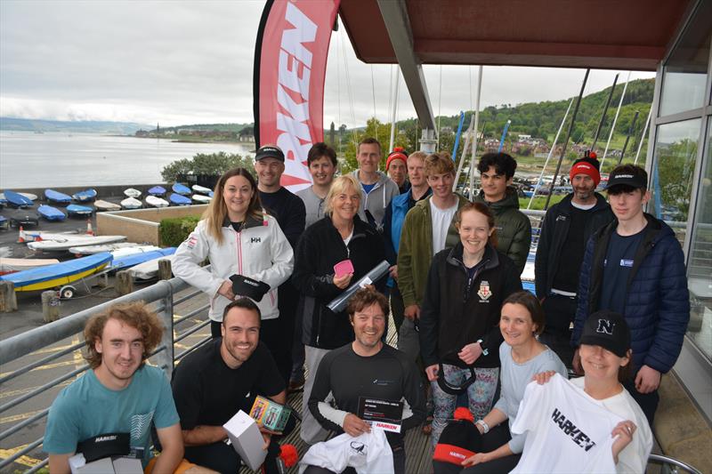 Prize winners in the Harken One Design Regatta at Largs Sailing Club photo copyright Colin MacDonald taken at Largs Sailing Club