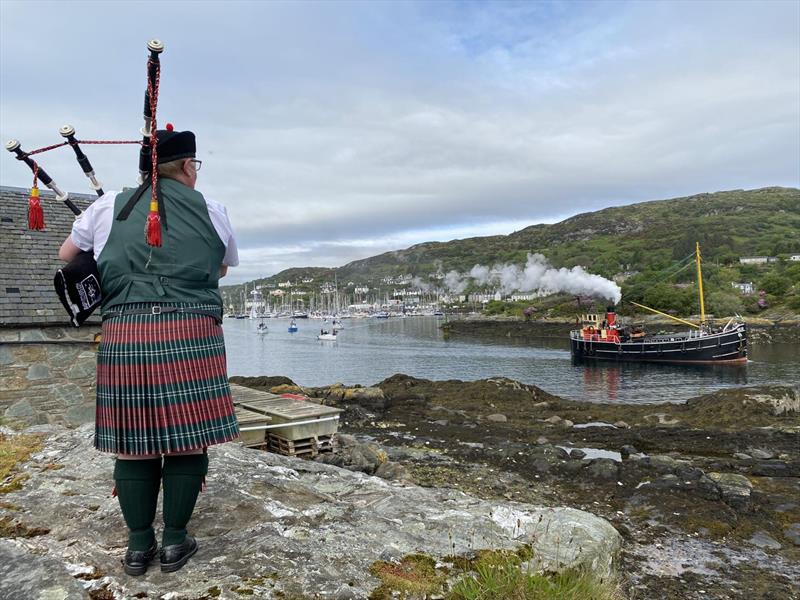 Scottish Series 2023 Piper of the Loch Fyne Pipe Band - photo © Clyde Cruising Club
