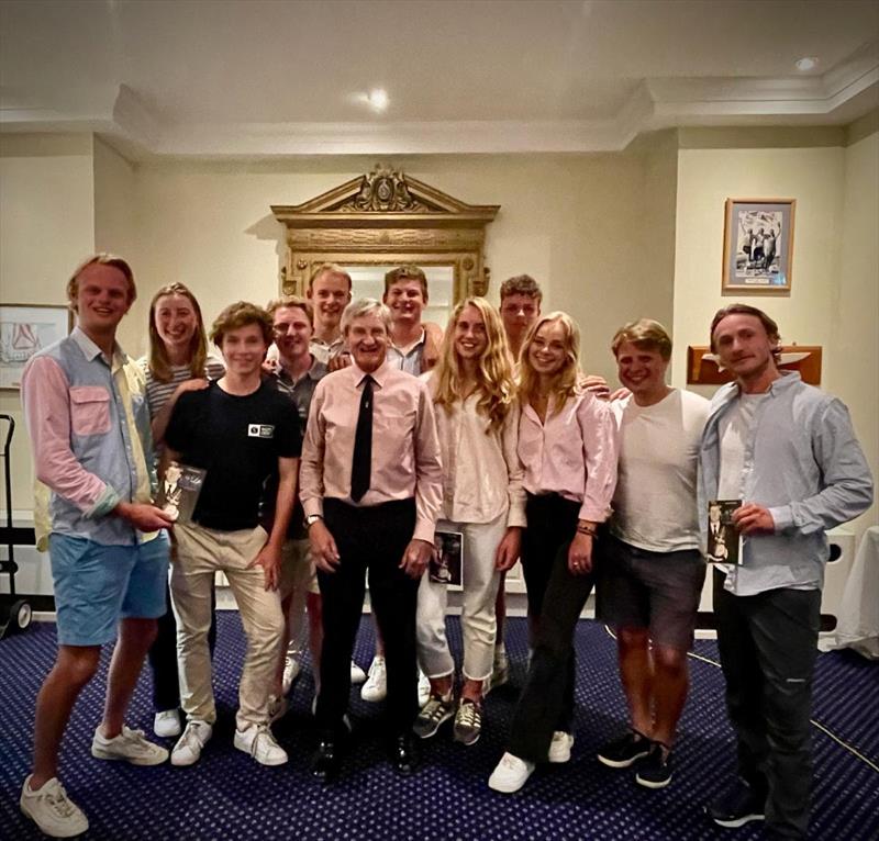 Jim Saltonstall with the young Dutch team led by Gerd-Jan Poortman - racing Ker 46 ROST Van Uden and sharpening their skills for next month's Rolex Fastnet Race photo copyright Louay Habib / RORC taken at Royal Ocean Racing Club