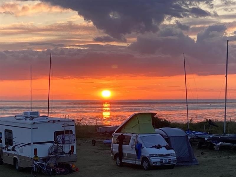 North West Norfolk Week 2023 Day 1: Sunset at Snettisham Beach SC photo copyright Peter Miatt taken at Snettisham Beach Sailing Club