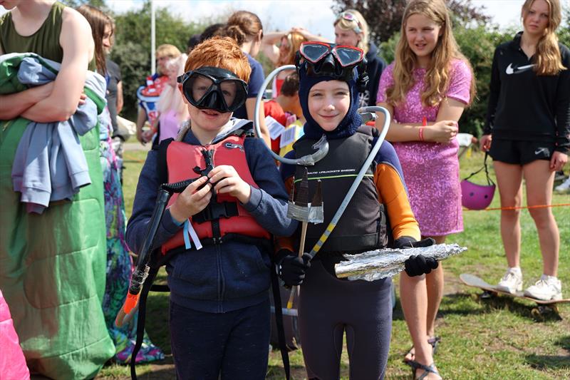 Blackwater SC Cadet Week: Elliot Gardner and Florence Pickering in fancy dress photo copyright Anna Lau taken at Blackwater Sailing Club