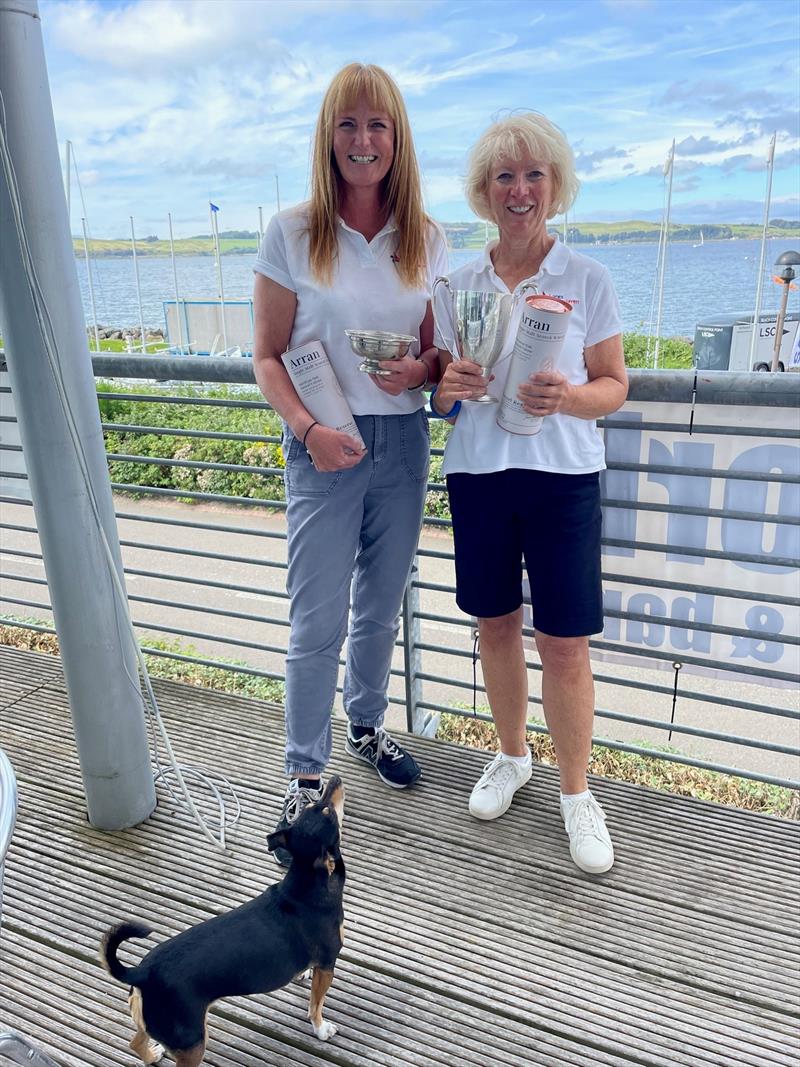 Scottish Two Handed Race 2023: Class 6 winner Wavelength, Carolyn Elder and Kirsteen Woods photo copyright Carolyn Elder taken at Fairlie Yacht Club