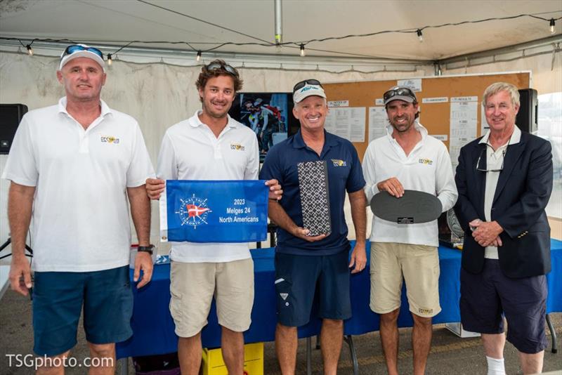 Melges 24 North American Championship Bronze 2023 and Corinthian Runner-Up - Team Decorum USA805 of Megan Ratliff, with her brother Hunter at the helm, Nicholas Diephouse, Miro Kaffka and Steve Liebel - photo © Christian Bonin / TSGphoto.com