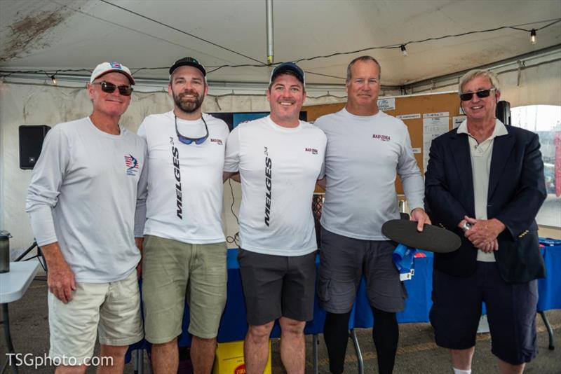 Melges 24 North American Corinthian Bronze 2023 - Bad Idea USA717 of Scot Zimmerman (Skipper) photo copyright Christian Bonin / TSGphoto.com taken at National Yacht Club, Canada