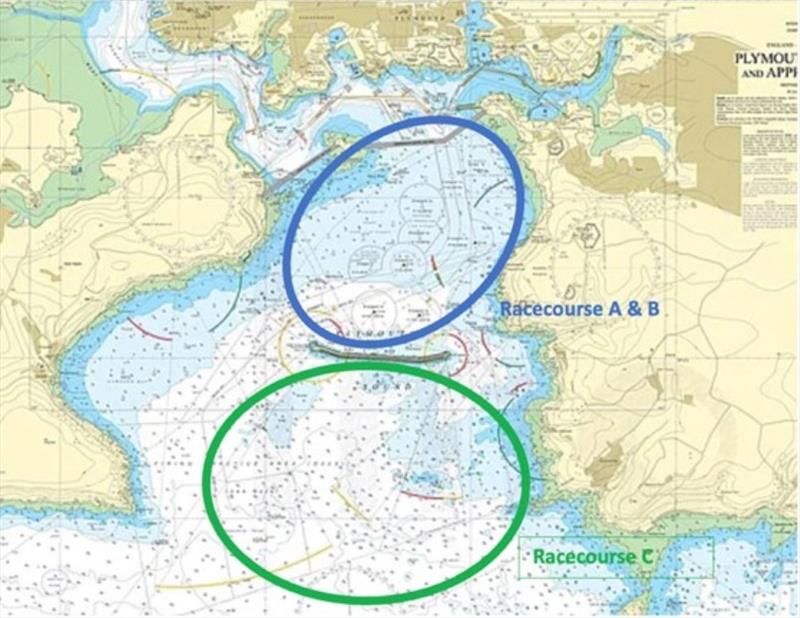 Plymouth Race Week map photo copyright Royal Western Yacht Club of England taken at Royal Western Yacht Club, England