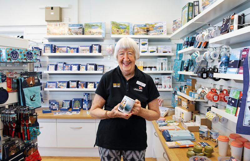 Doreen-Mortimer, Tenby RNLI Shop Manager - photo © RNLI