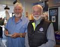 (Left to Right) BYC Life members Robin White and Lindsay McDougall. Robin was a co-founder of the Banjo's Shoreline Crown Series Bellerive Regatta with Stephen Keal © Jane Austin