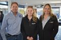 (Left to Right) BYC Vice Commodore Troy Grafton with sailors Laila Grafton and Emma Grafton © Jane Austin