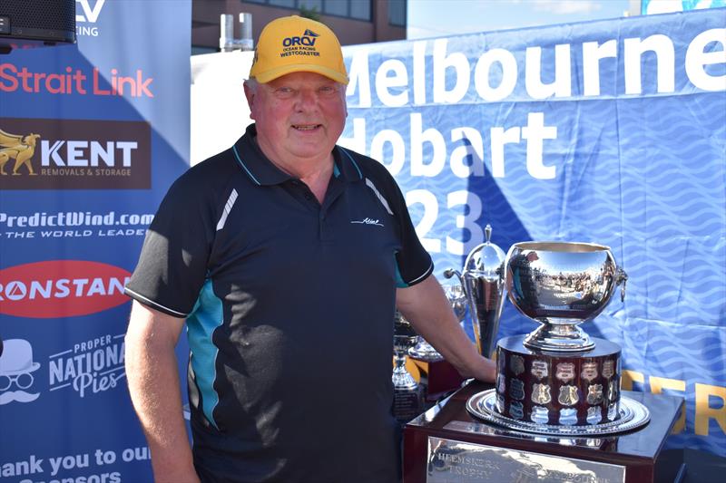 Justin Brenan, skipper of Alien and overall winner of the 2023 M2H Yacht Race and Heemskerk Perpetual Trophy - photo © Jane Austin