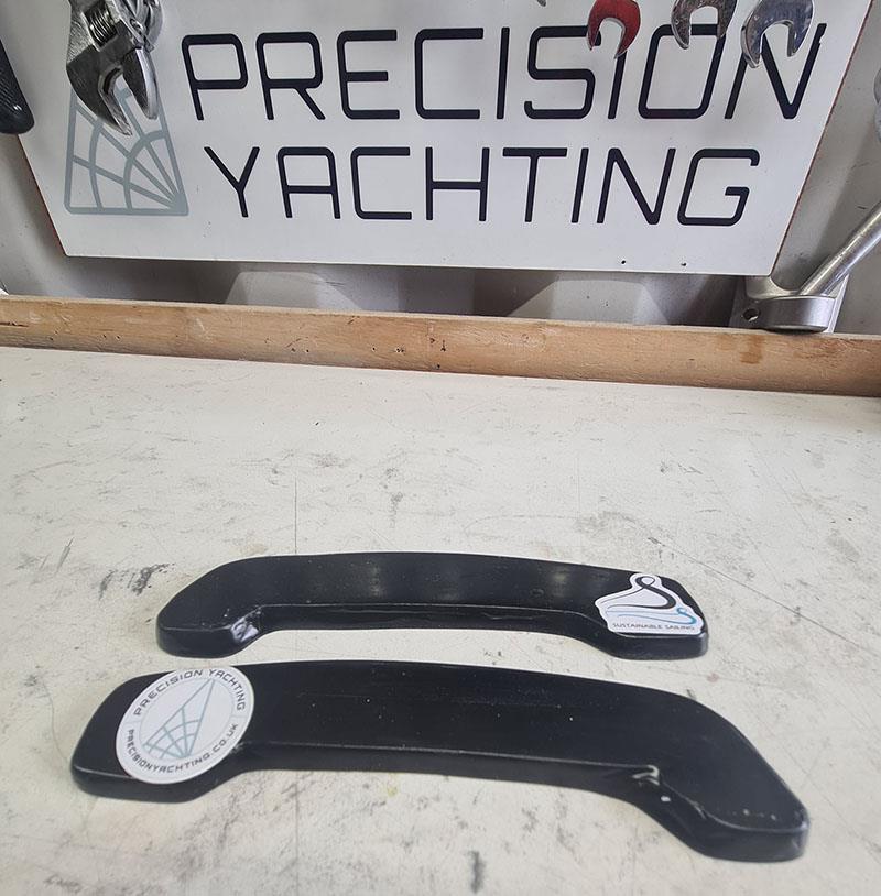 Centre boards we have built with the checkerspot products being used as the hands photo copyright Sustainable Sailing taken at 