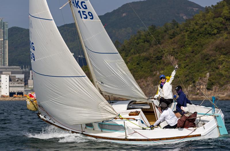 HKRNVR Memorial Vase Pursuit Race 2024 photo copyright RHKYC / Guy Nowell taken at Royal Hong Kong Yacht Club