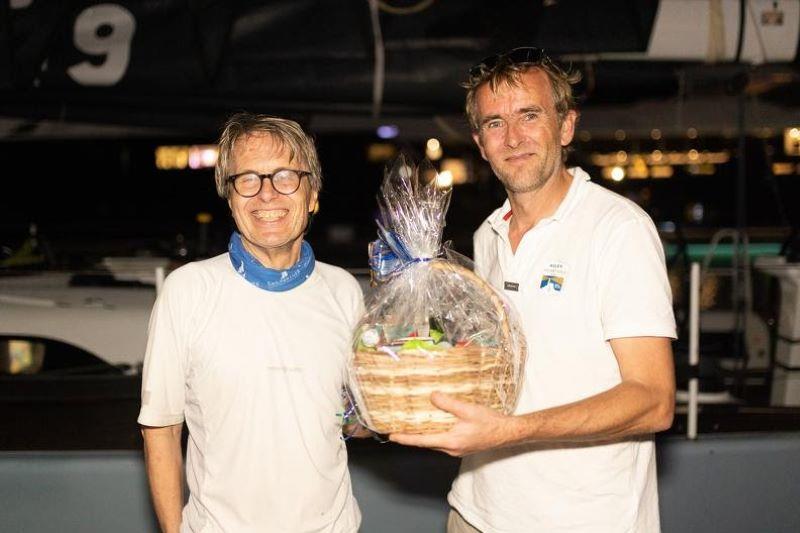 Moana's Hanno Ziehm and RORC's Chris Jackson - 2024 RORC Transatlantic Race - photo © Arthur Daniel / RORC