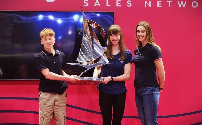 2023 YJA Awards: Ben Greenhalgh & Jess Powell with Hattie Rogers - photo © YJA