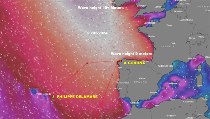 Winter Storm - Wave Height Friday 23/02/2024 photo copyright Global Solo Challenge taken at 