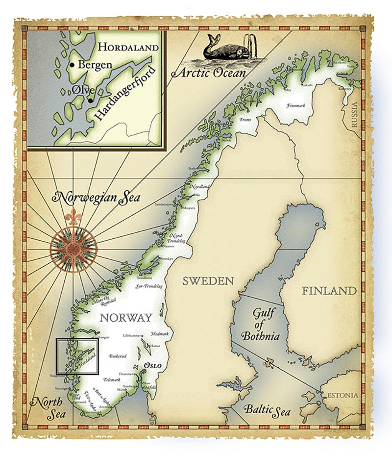 Map of Norway photo copyright Shane Granger taken at 