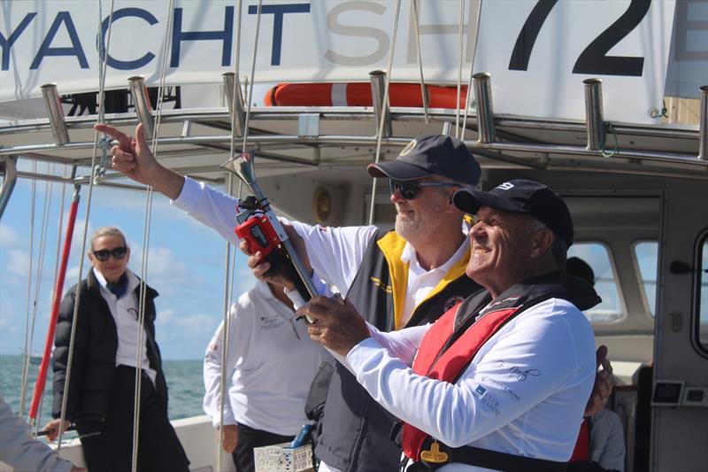 Wally Lewis start Brisbane to Hamilton Island Race Week - photo © Royal Queensland Yacht Squadron