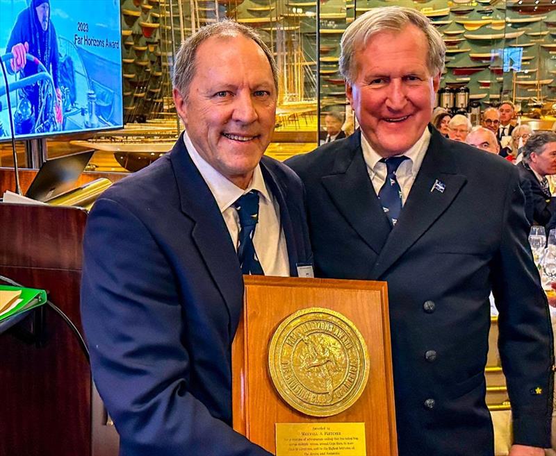 Max Fletcher (Far Horizons Award) with CCA Commodore Jay Gowell - photo © Dan Nerney