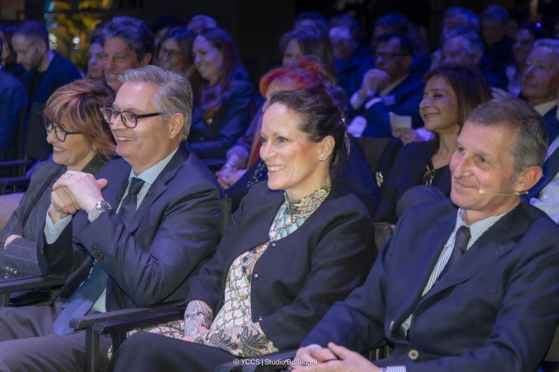 Centre, Princess Zahra Aga Khan, President of the YCCS Board of Directors, left Stefan Muller, General Manager of Rolex Italy, right Edoardo Recchi, YCCS Secretary General - photo © Studio Borlenghi