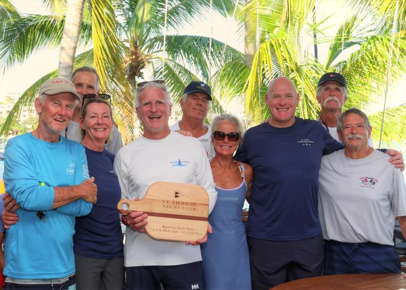 The Little Wing team, Multihull Class Winner photo copyright Ingrid Abery / www.ingridabery.com taken at St. Thomas Yacht Club