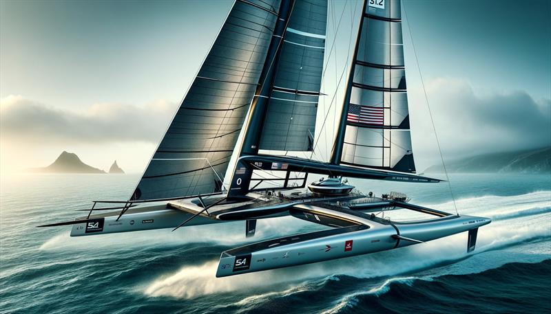 `Way to go`, or `Way to proa`? Scaled up versions of the ACSGP 51.25 will soon take on the mighty Ultim trimarans - photo © ACSGP 51.25 AI
