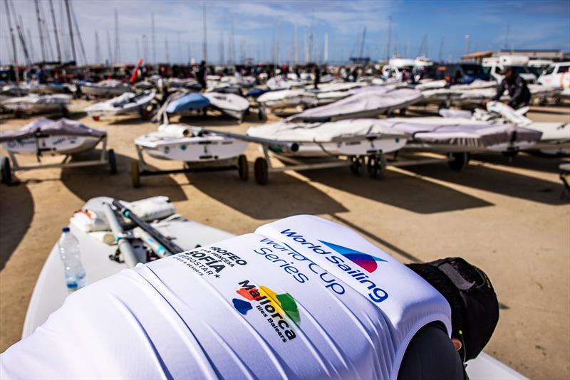 Preparations ashore photo copyright Sailing Energy / Trofeo Princesa Sofía Mallorca taken at Real Club Náutico de Palma