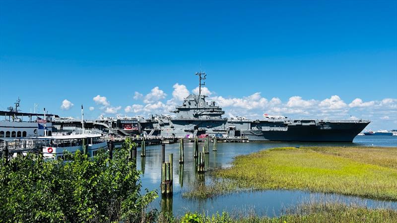 Charleston Race Week is proud to call Patriots Point Naval & Maritime Museum home. With this new partnership, CRW's rich legacy is poised to continue and evolve. This opens the event officially to the local community more than ever before - photo © Joy Dunigan / CRW2023