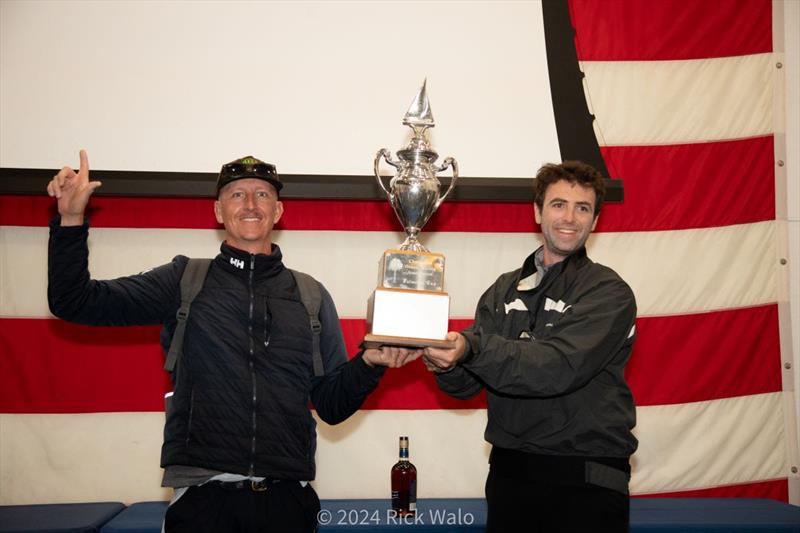 Alumni Jay Greenfield, skipper of the Cheetah 30 Bottle Rocket, sailing with good friends Nick Johnstone, also a College of Charleston alumnus, and Nate Fast, took two bullets to win in Pursuit Spinnaker B photo copyright Rick Walo / CRW 2024 taken at Charleston Yacht Club