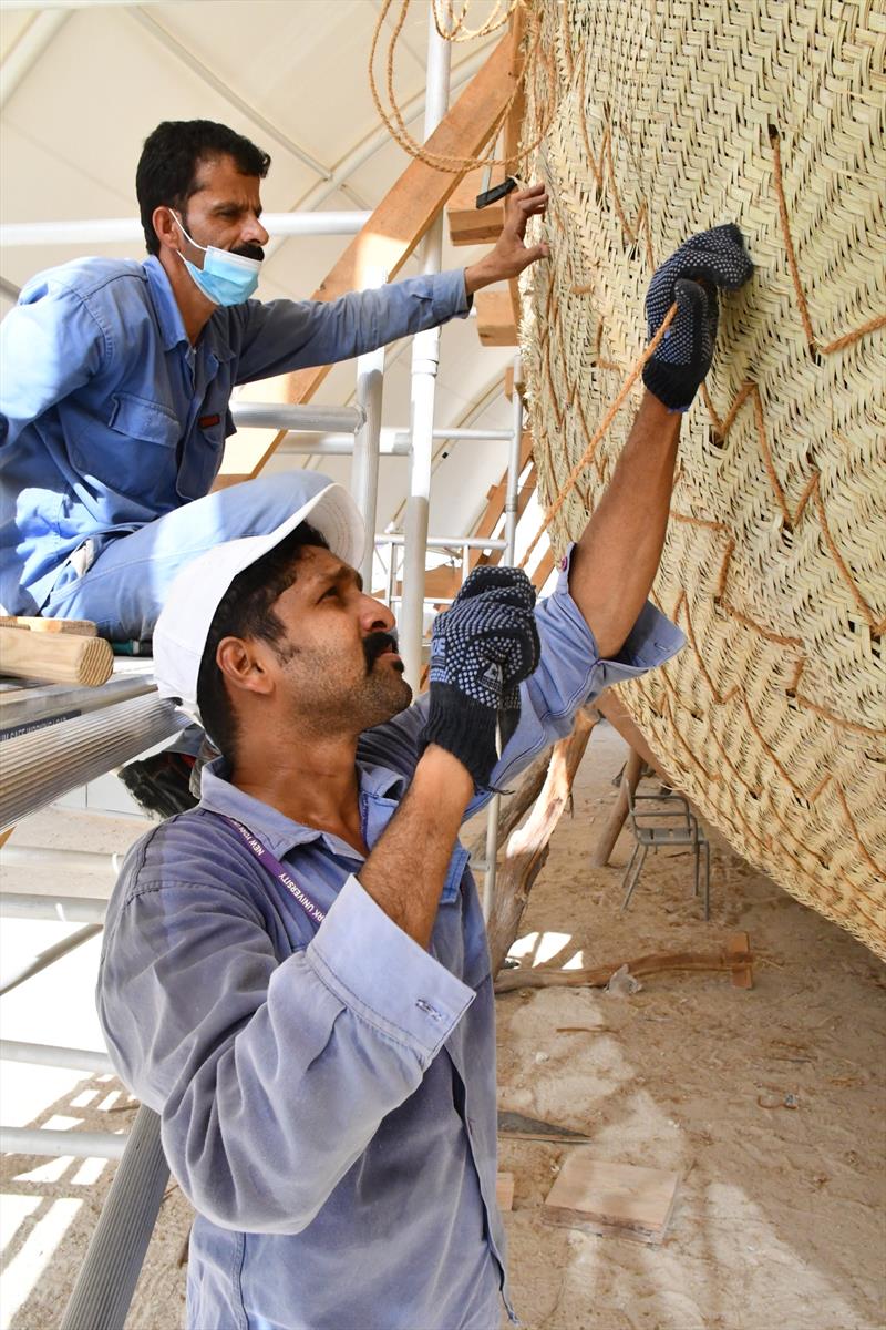 Building the Magan Boat photo copyright Emily Harris / Zayed National Museum taken at 