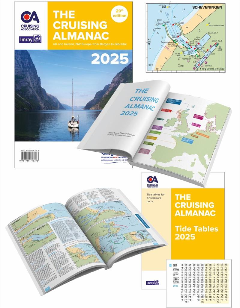 The Cruising Association and Imray present the 2025 Cruising Almanac at the Southampton Boat Show photo copyright The Cruising Association taken at 